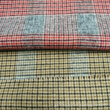 Woolen double face fashion tartan design fabric
